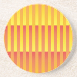Porta-copos Padrão Listrado Laranja Amarelo