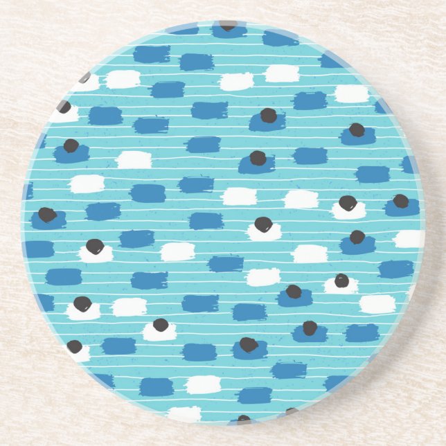 Porta-copos Padrão sem costura do curso do pincel, desenhado à (Frente)