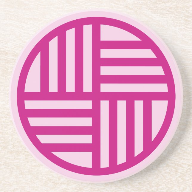 Porta-copos Padrão tradicional de cultura coreana (Frente)