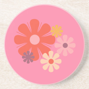 Porta-copos Padrões Florais Retrominimalistas do locus do vent