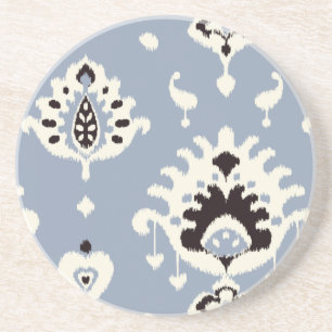 Porta-copos Padrões tribais do ikat bege cinzento bonito