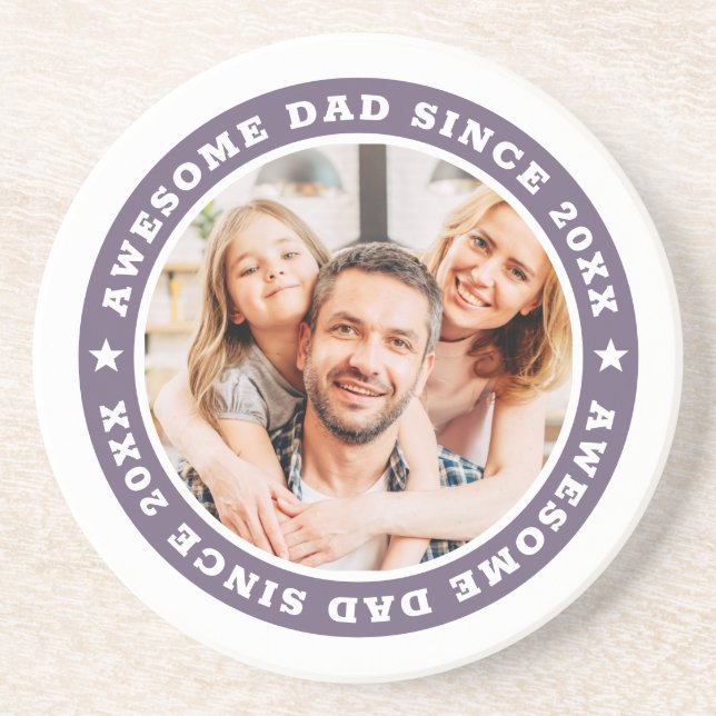 Porta-copos Pai incrível desde a 20XX Foto simples moderna (Frente)