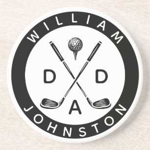 Porta-copos Pai Moderno Nome Personalizado Peles do Lover Golf