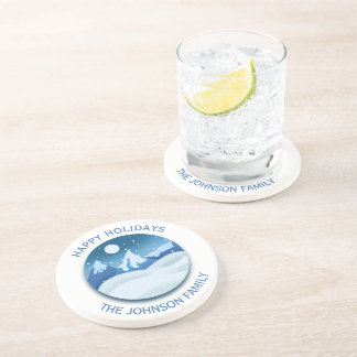 Porta-copos Paisagem Congelada Pacífica Personalizada