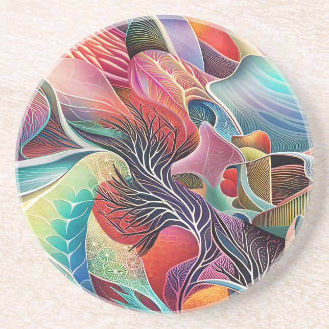 Porta-copos Paisagem Surreal (Frente)