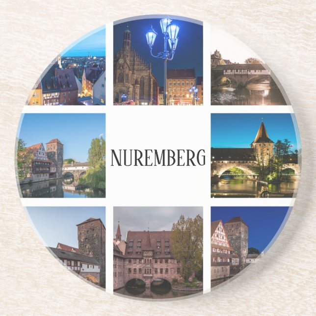 Porta-copos paisagens de Nuremberga (Frente)