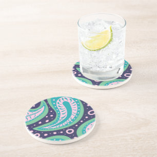 Porta-copos Paisley personalizável