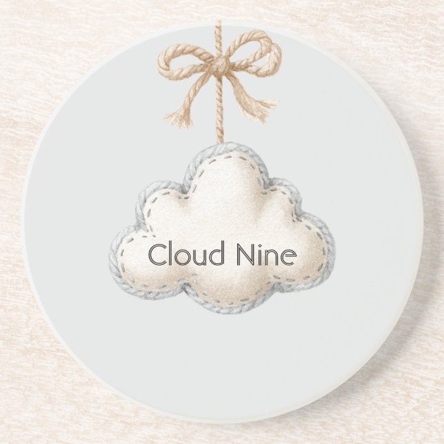 Porta-copos Pale Blue Cloud Nine (Frente)