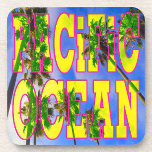 porta copos "Palm Sky: Oceano Pacífico"