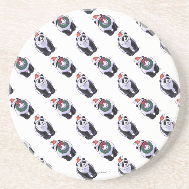 Porta-copos Panda Bear Christmas (Frente)