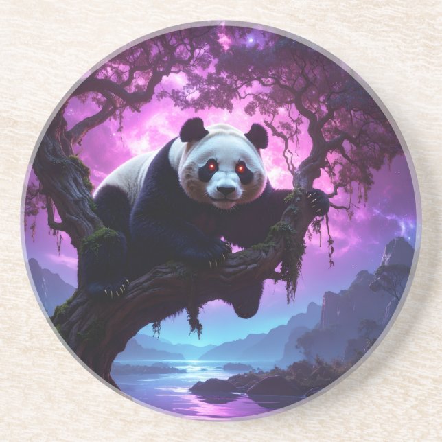 Porta-copos Panda da Floresta Mística (Frente)