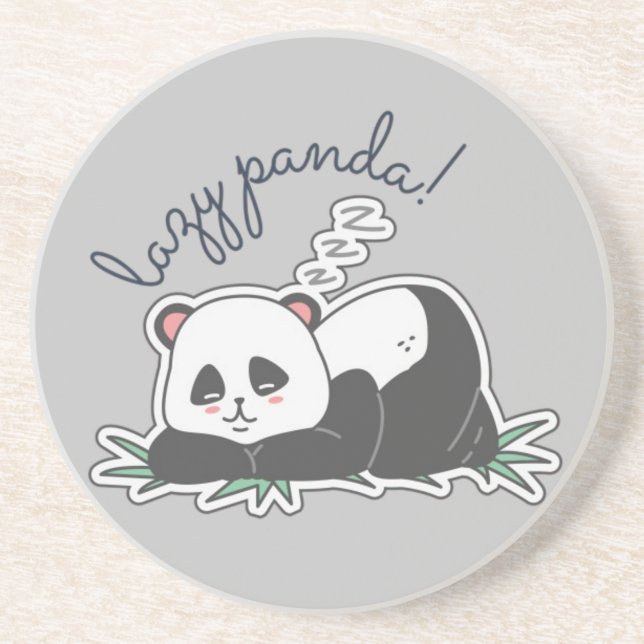 Porta-copos Panda preguiçosa (Frente)