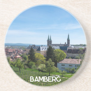 Porta-copos Panorama da antiga cidade histórica de Bamberg, Al