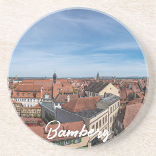 Porta-copos Panorama vê a velha cidade de cima em Bamberg