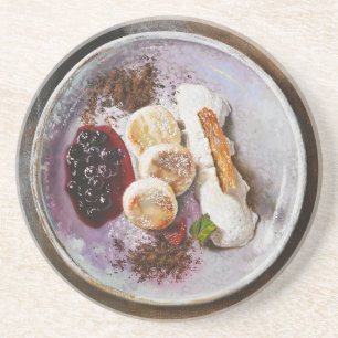 Porta-copos Panquecas de queijo com Berries - Comida Gourmet