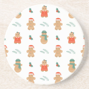 Porta-copos Pão de Gingerpão Cookie Padrão de Natal