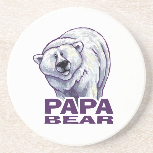 Porta-copos Papa Polar Bear (Frente)