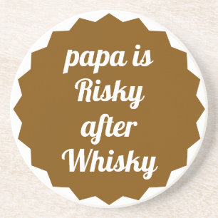 Porta-copos Papai é Arriscado Depois de Whisky Camiseta Divert