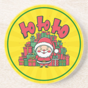 Porta-copos Papai Noel de Desenho Animado Alegre Natal