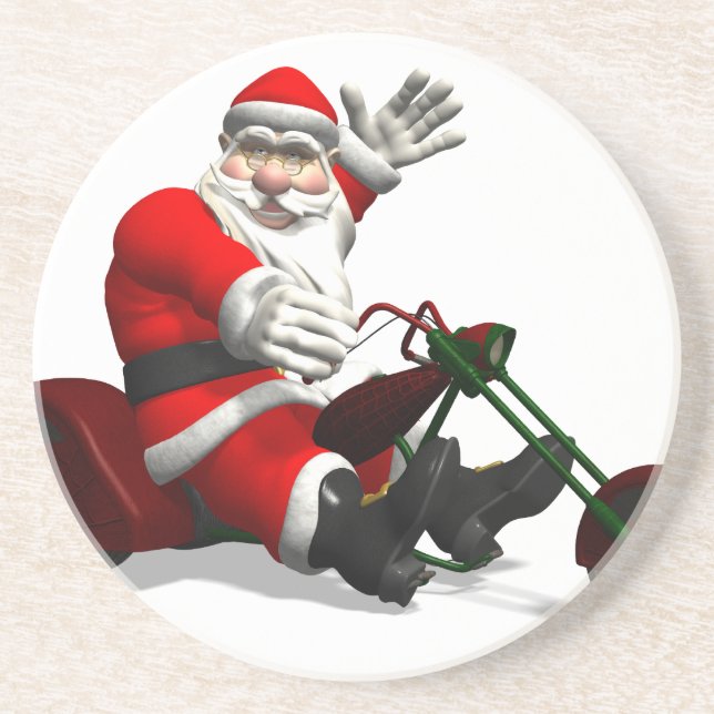 Porta-copos Papai Noel Em Trike (Frente)