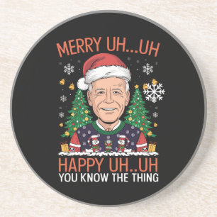 Porta-copos Papai Noel Engraçado Joe Biden Feliz Ah Ah Natal F