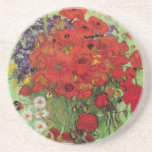 Porta-copos Papas vermelhos e margaridas por Vincent van Gogh<br><div class="desc">Ainda com vida: Poppies vermelhos e margaridas de Vincent van Gogh é um apos impressionismo de arte vintage que ainda vive pintura floral. Um belo buquê de flores vermelhas de papoila e flores margaridas brancas frescas do jardim em um vaso decorativo. Sobre o artista: Vincent Willem van Gogh (1853-1890) foi...</div>