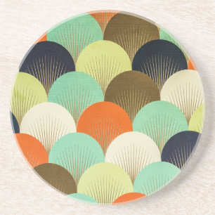 Porta-copos Papel de parede colorido: design artístico.