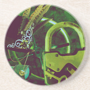 Porta-copos Papel de parede de Steampunk do vintage