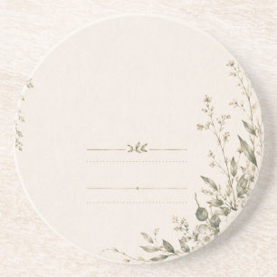 Porta-copos Papelaria de Casamento com Charme Botânico Natural