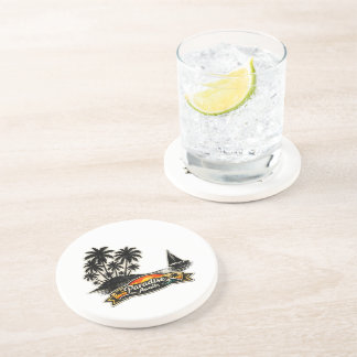 Porta-copos 🏝️🌅  “Paradise Awaits” Sandstone Coaster 🌴✨