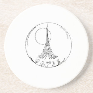 Porta-copos paris numa bola de vidro