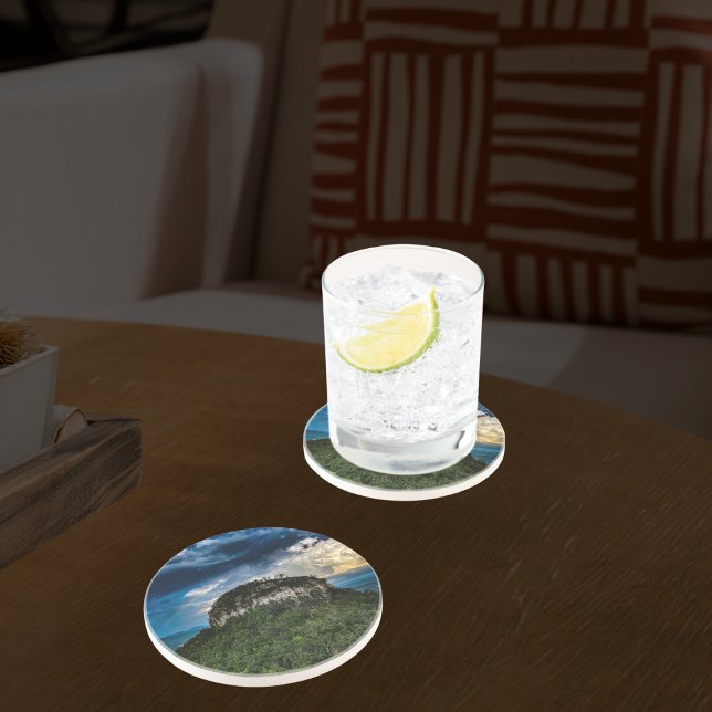 Porta-copos Parque Estadual do Pilot Mountain NC | após tempes (Criador carregado)