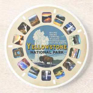 Porta-copos Parque Nacional do Retro Vintage Yellowstone Souve