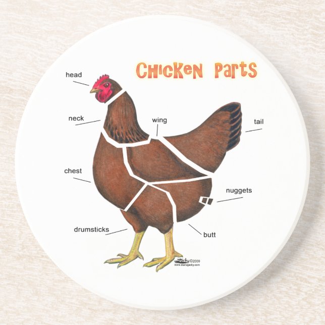 Porta-copos Partes de Frango (Frente)