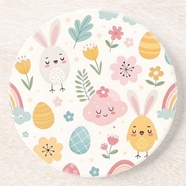 Porta-copos Páscoa Bunny Pattern (Frente)