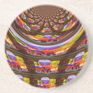 Porta-copos Páscoa psicodélica Caleidoscópio Art Impressão