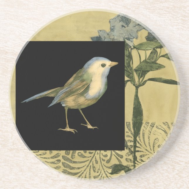 Porta-copos Pássaro no fundo preto e ventilado (Frente)