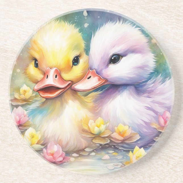 Porta-copos Pássaros Arco-Íris Pato 4 (Frente)