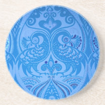 Pássaros Pavões Orientais Azuis