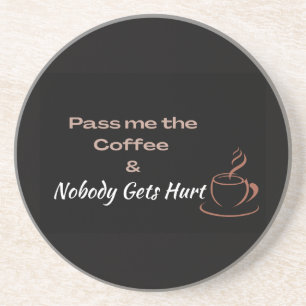 Porta-copos Passe-me o Café Presente Divertido para Amante de 