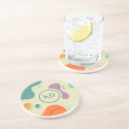 Porta-copos Pastel colorido abstrato forma o fundo moderno