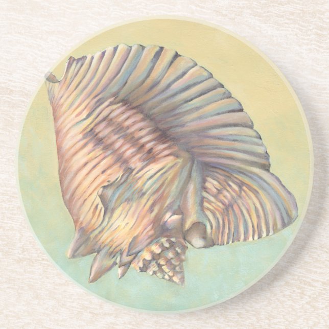 Porta-copos Pastel Grande Shell de Conch (Frente)