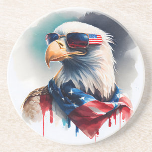 Porta-copos Patriótica Bald Eagle 4 De Julho