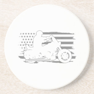 Porta-copos Patriótica Motorcycle Vintage American Flag Biker