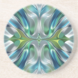 Porta-copos Patrón abstracto de ondas de Agua