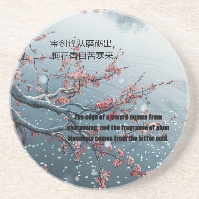 Porta-copos peito de ameixa (Frente)