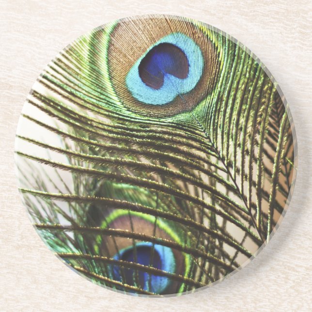 Porta-copos Pena do pavão (Frente)