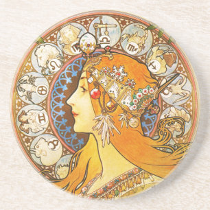 Porta-copos Pena Zodiaque do La, Mucha