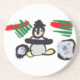 Porta-copos Penguin rock Christmas 