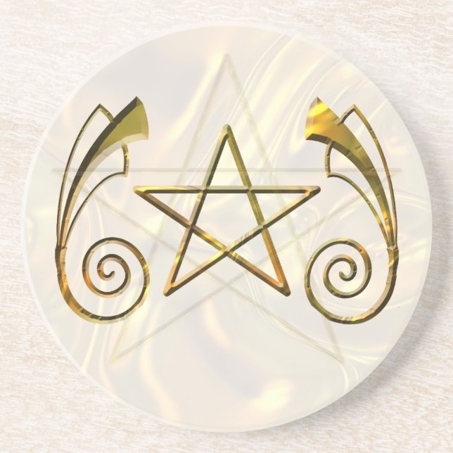 Porta-copos Pentacle Goldtone (Frente)